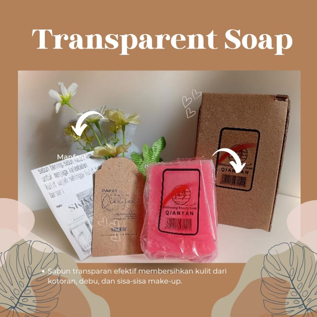 QIANYAN Sabun Transparat PINK