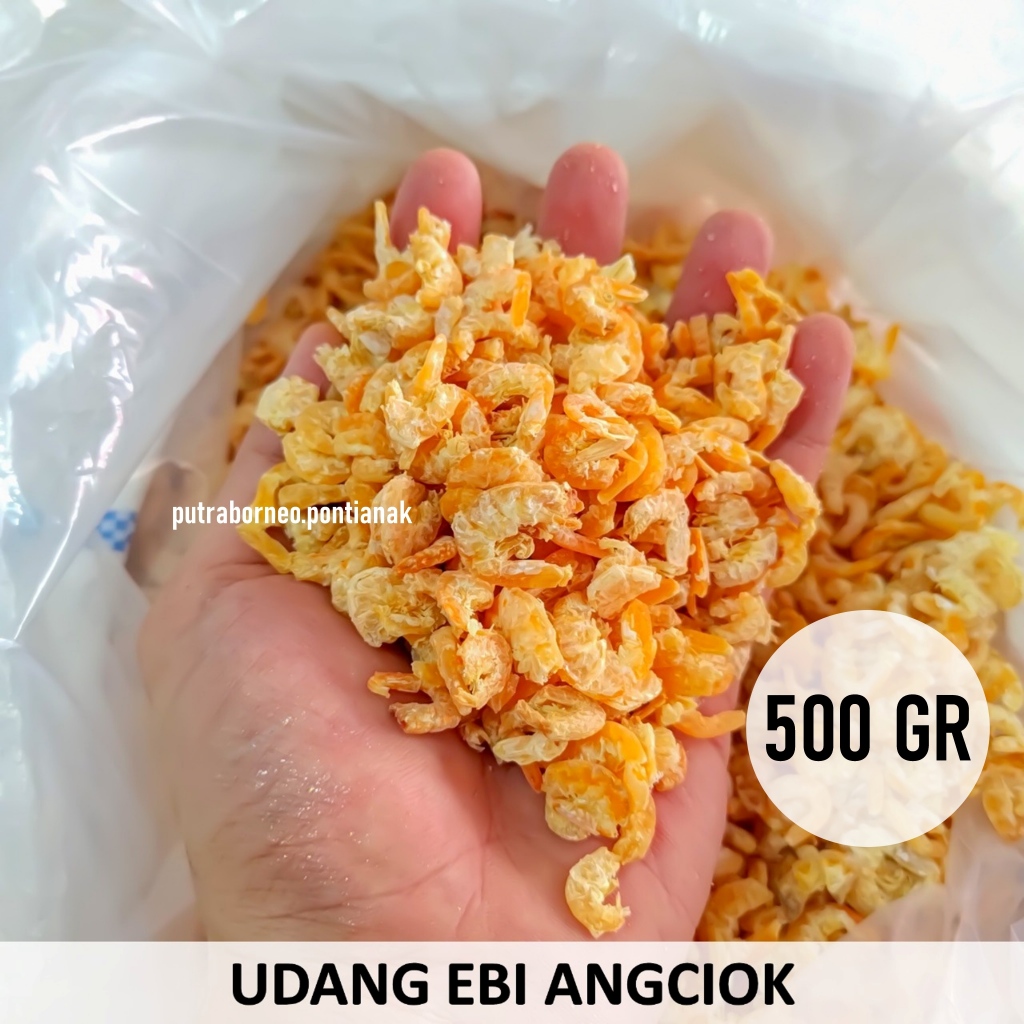 

Ebi Kalimantan Angciok 500 gr Tidak Asin / Udang Kering Kalimantan / Hebi Makanan Khas Pontianak