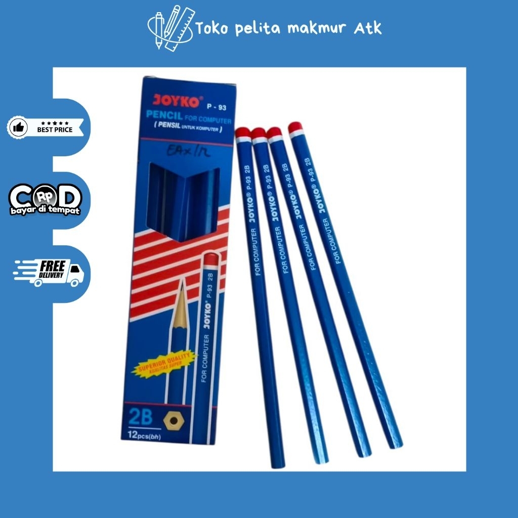 

PENSIL JOYKO 2B P-93 (1 pack isi 12 pcs)