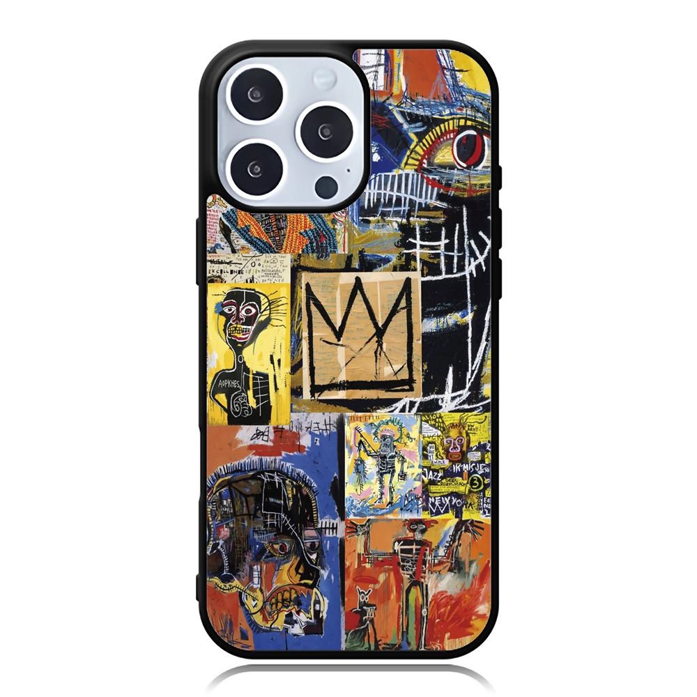 iPhone Case 16 15 14 13 12 11 X XR Xs 8 7 6 5 Plus Pro Max SE Softcase Basquiat Art