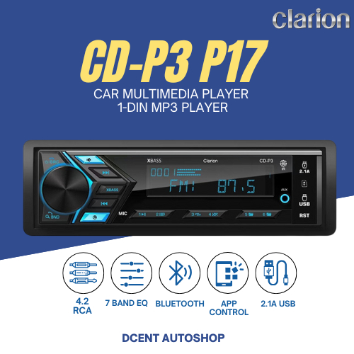 Single Din Mobil MP3 Player - CLARION CD-P3 P17 Radio - Single Din MP3 Player - Car Multimedia Playe