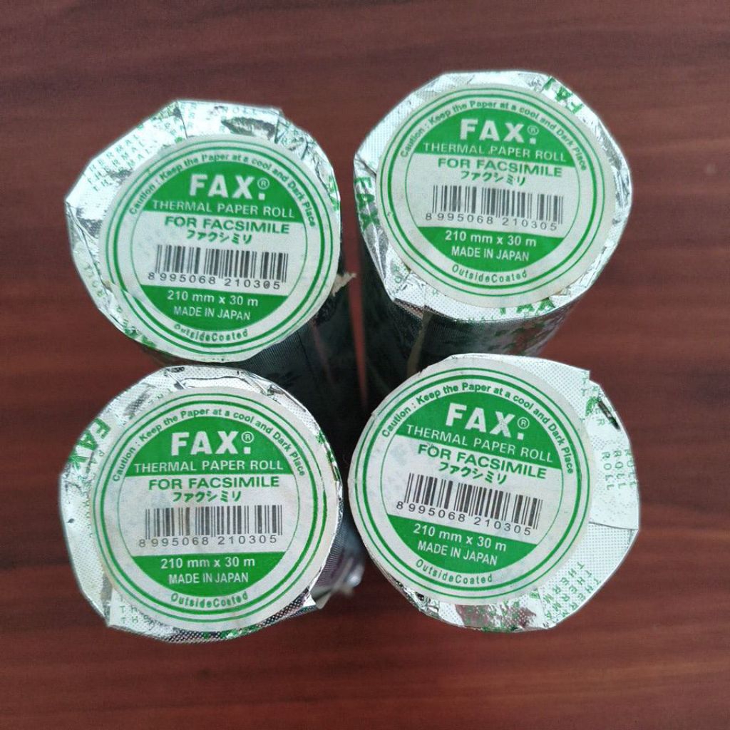 

KERTAS FAX / THERMAL PAPER ROLL MERK FAX UKURAN 210 x 30, ORIGINAL