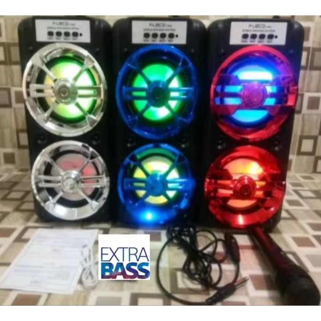 SPEAKER BLUETOOTH YC-801/MH-38BT GRATIS SX-3009 MIC WIRELESS SPEAKER SX-5005 PORTEBEL XTRAA BASSSS S