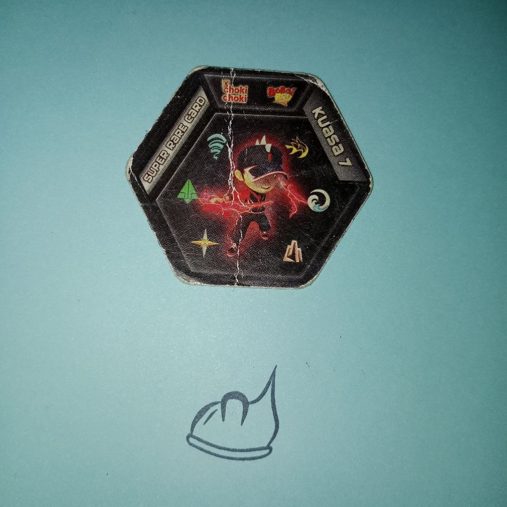 Kuasa 7 Halilintar — Kartu Choki Choki AR Boboiboy Hexagon