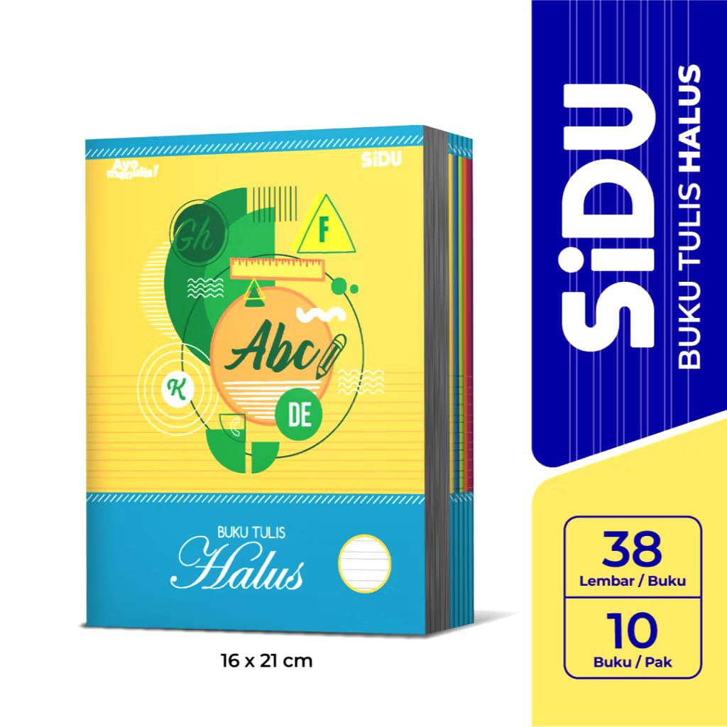 

Buku Tulis Latin Halus Sidu isi 38 lembar (1 pak isi 10 buku)