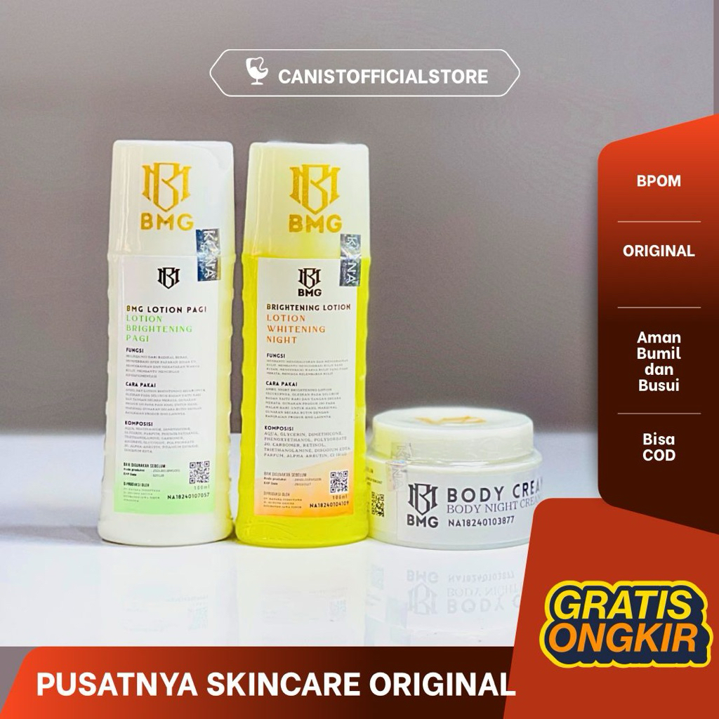[ BMG PABRIK ] READY BMG LOTION DOSTING ISI 3 PUTIH KUNING BIPUT