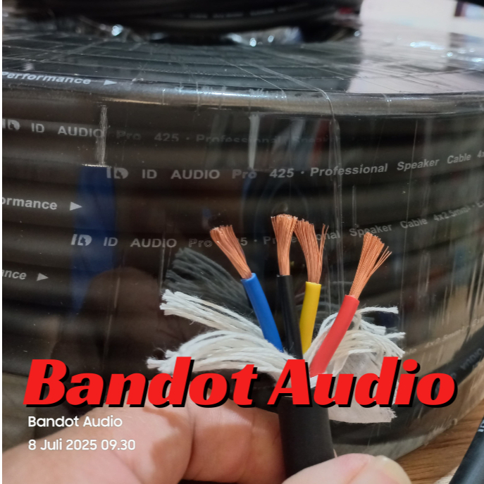 Kabel Speaker ID Audio Pro 425/ isi 4 x 2,5 mm di jual potongan ganjil