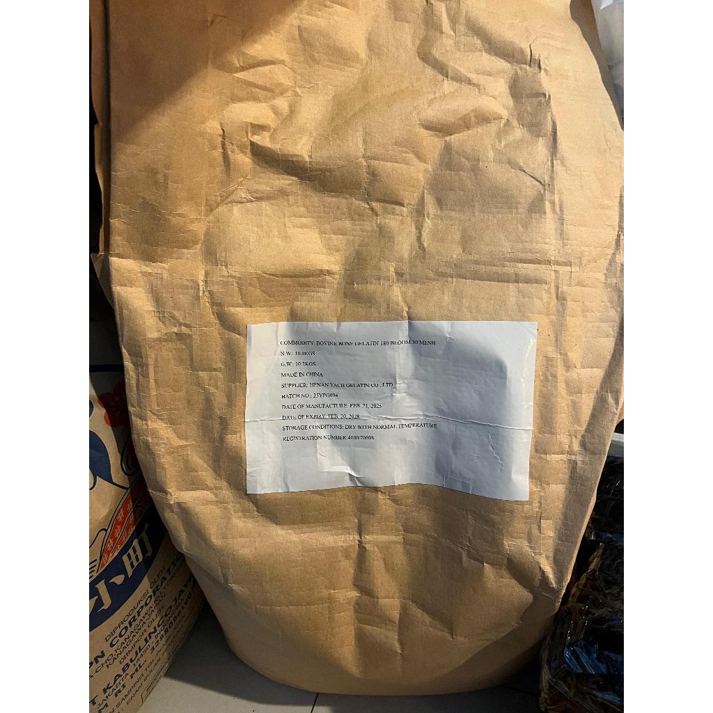 

Gelatin Powder / Bovine Bone Gelatin 180 Bloom 30 Mesh /Gelatin Bubuk Premium 100gr – Food Grade, Halal, Mudah Larut untuk Aneka Kue & Dessert