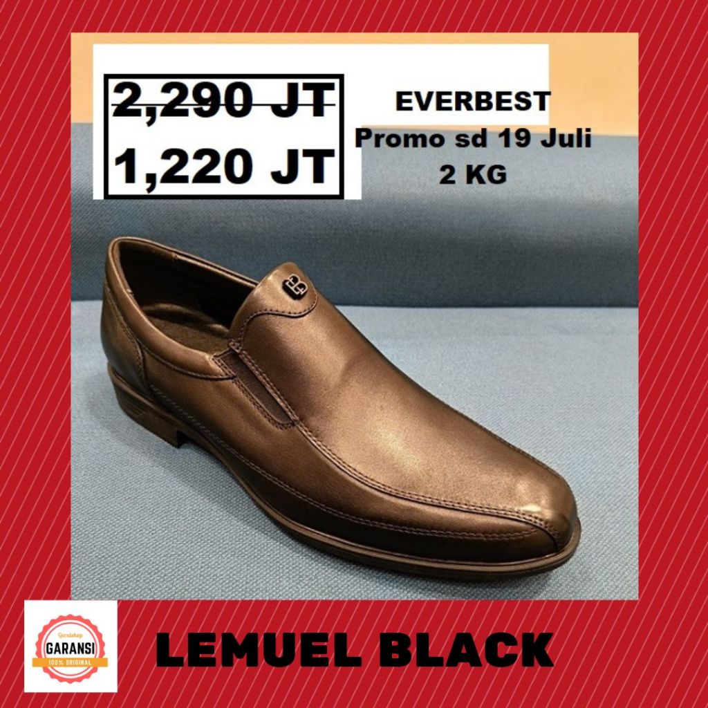 Sepatu loafers EVERBEST PRIA men man seri LEMUEL ORI 100%