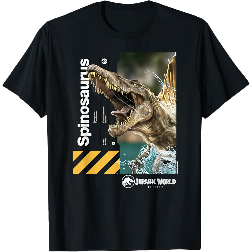 Kaos Dewasa Jurassic World Rebirth Spinosaurus T-Shirt