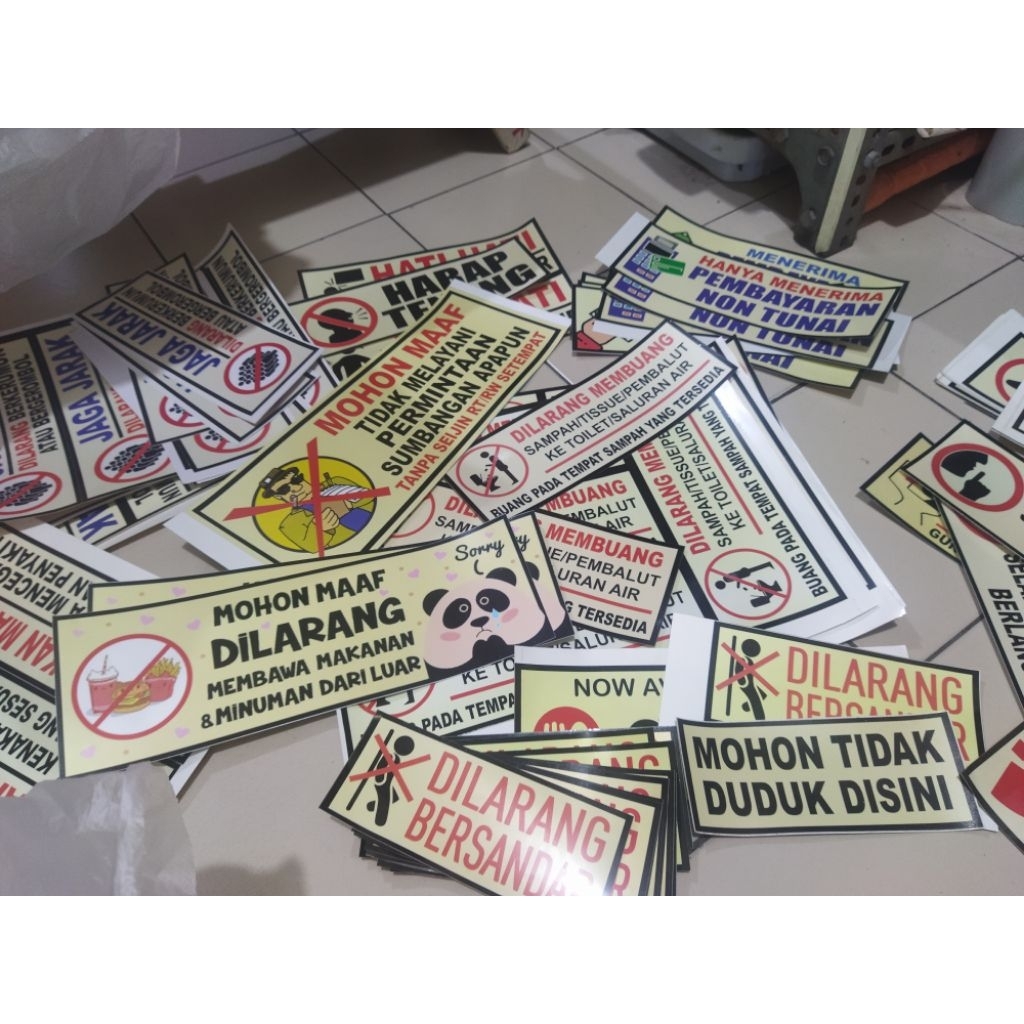 

sticker printingan obral sesuai gbr bisa chat dulu pilih