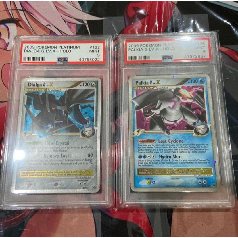Kartu Pokemon TCG EN English DP Platinum Dialga Palkia G Lv. X PSA 9