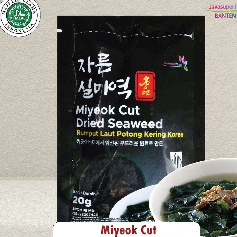 

MIYEOK CUT DRIED SEAWEED 10GRAM BAHAN MIYEOK GUK