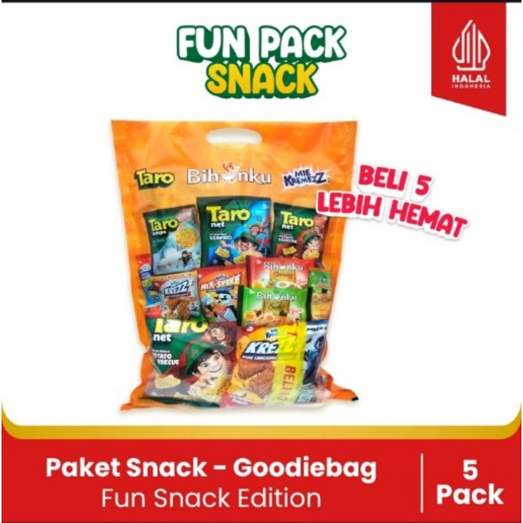 

Bundling!! 5 Paket Fun Snack Edition - Paket Hampers Anak - Free Kartu Ucapan
