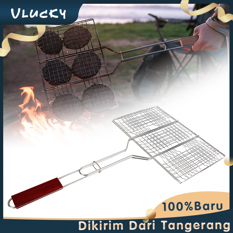 Panggangan Jepit Ikan Stainless Steel Jepit Ikan Bakar Panggangan Jepit Kecil