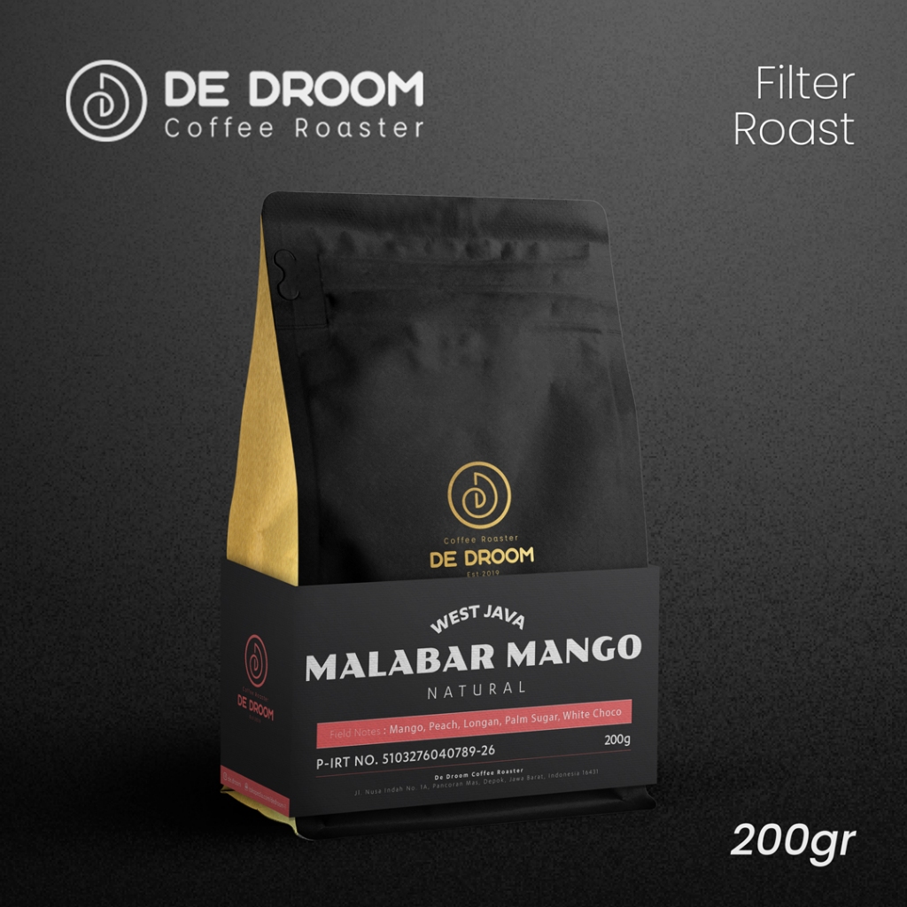 

De Droom - Biji Kopi Arabica Malabar Mango Natural - Biji Kopi Filter Manual Brew