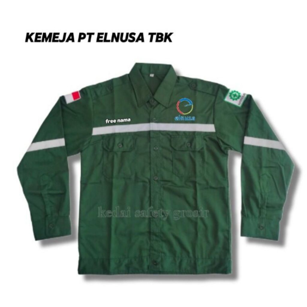 KEMEJA PT ELNUSA TBK BORDIR PANJANG Kemeja wearpack