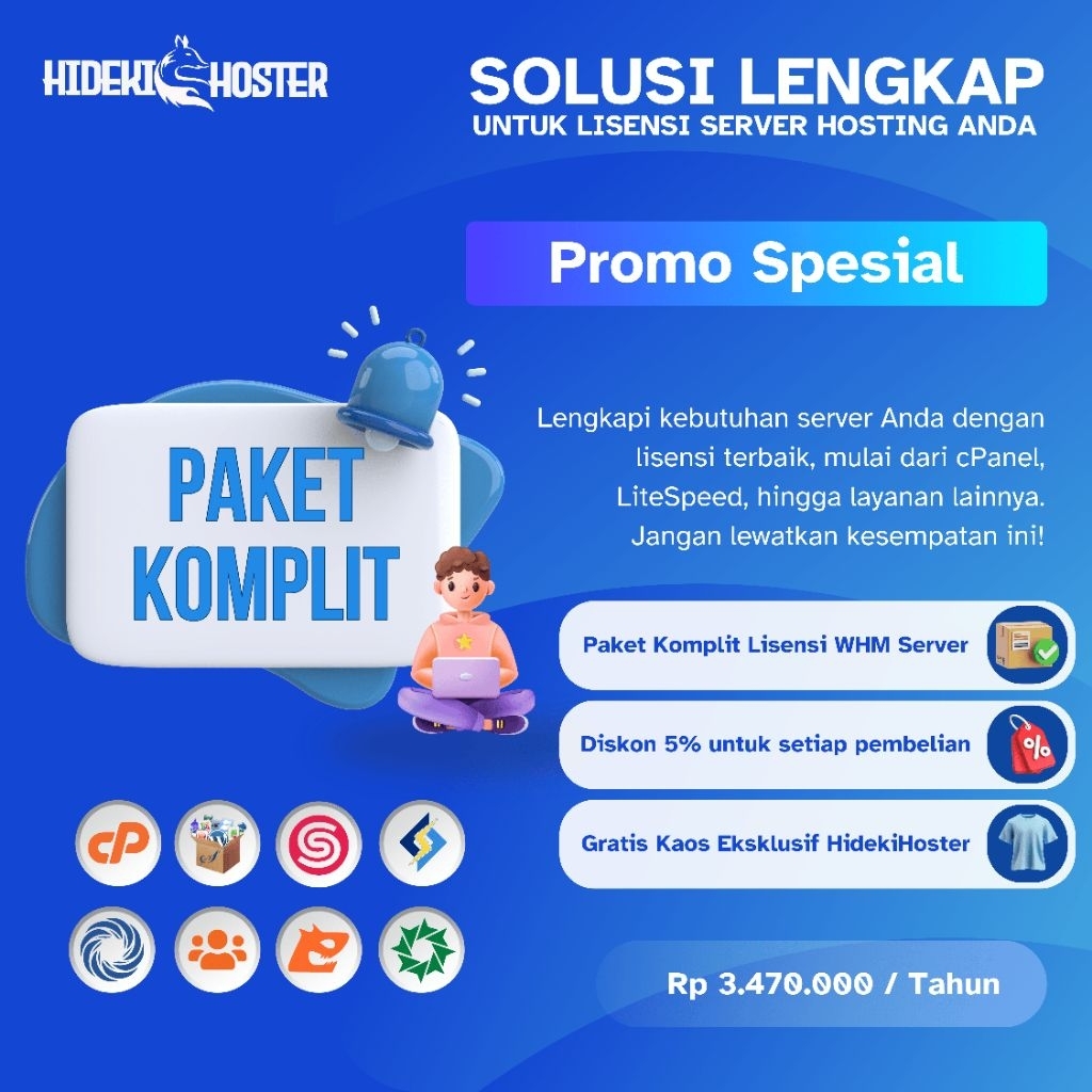 paket komplit lisensi Hosting cPanel