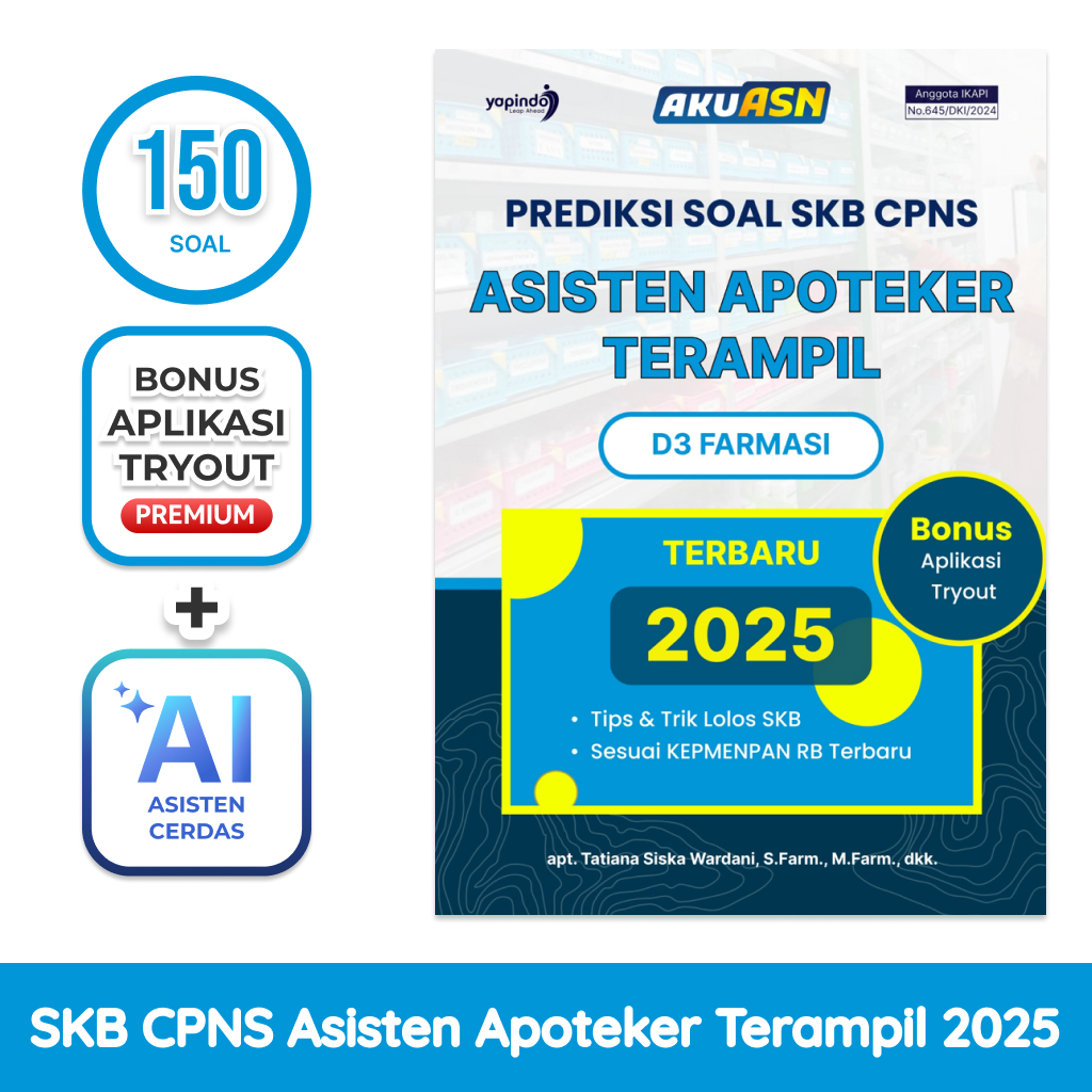 AKU ASN Buku Prediksi Soal SKB CPNS Apoteker Terampil 2025