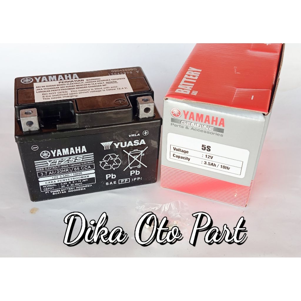 Accu Aki Baterai Battery Kering YTZ5S 12 Volt 3,5Ah New Jupiter MX Jupiter MX King Jupiter Z1 115 Fo