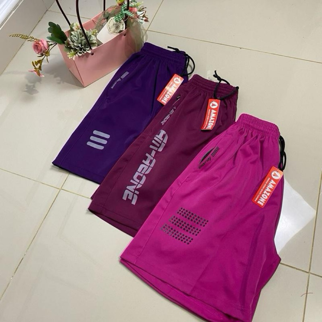 Celana Pendek Kolor Sport Olahraga Pria  Wanita SAKU RESLETING Terbaru Populer