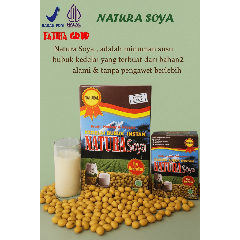 

Natura soya/Natura soya murah/Natura soya original/minuman kedelai/sari kedelai/Natura soya/minuman susu kedelai bubuk/soya serbuk/minuman kesehatan/minuman herbal