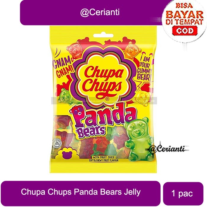 

Chupa Chups Panda Bears Permen Jeli 45 g Cerianti