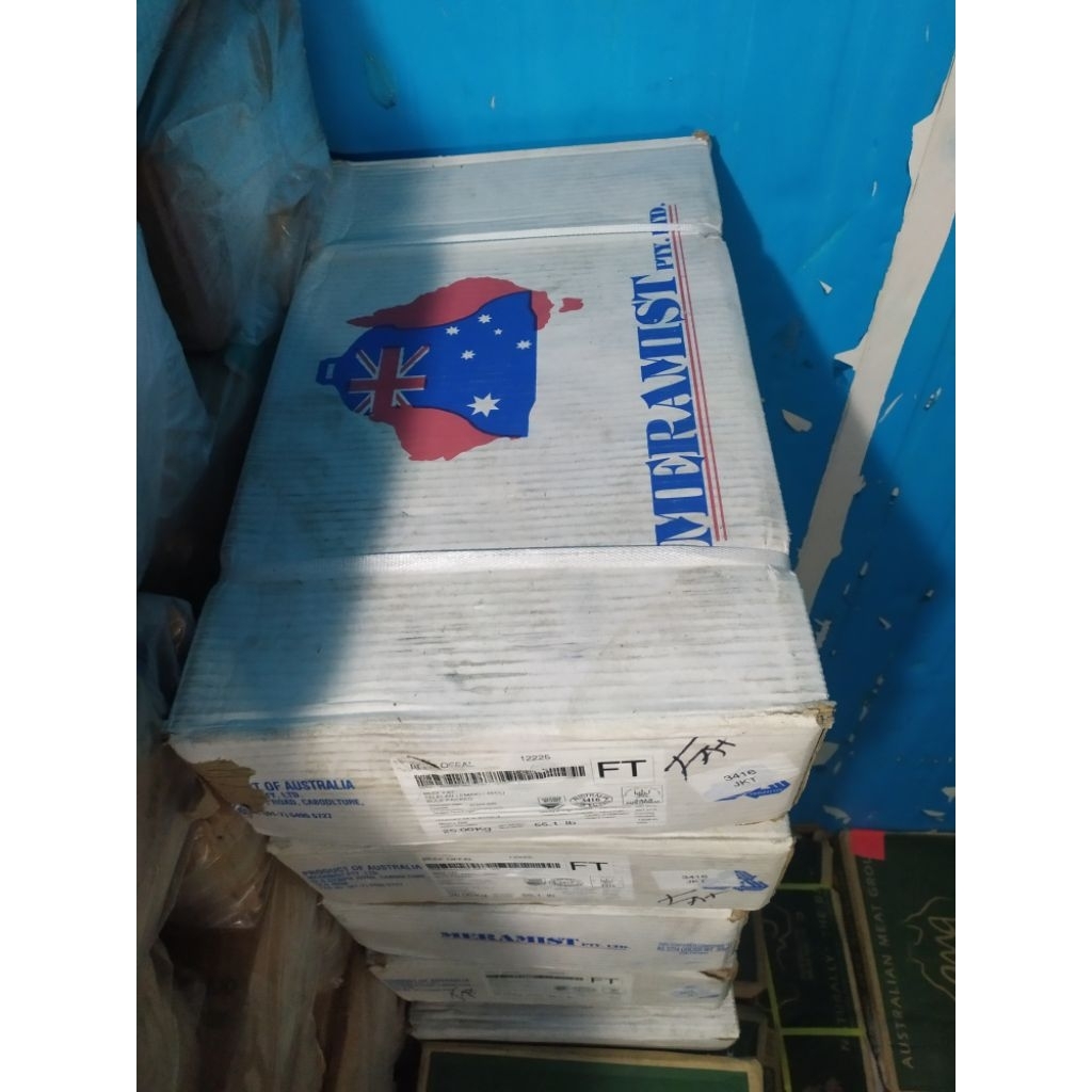 

Daging import Australia Fat - Fat Meramist 25kg/1dus - Daging import - Daging sapi