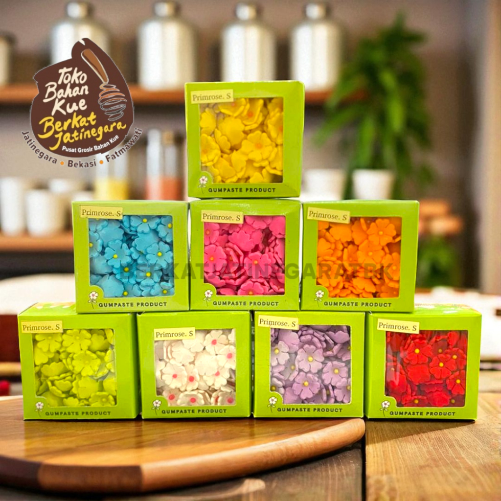 

GUMPASTE PRIMROSE SMALL / GUMPASTE BUNGA / HIASAN KUE