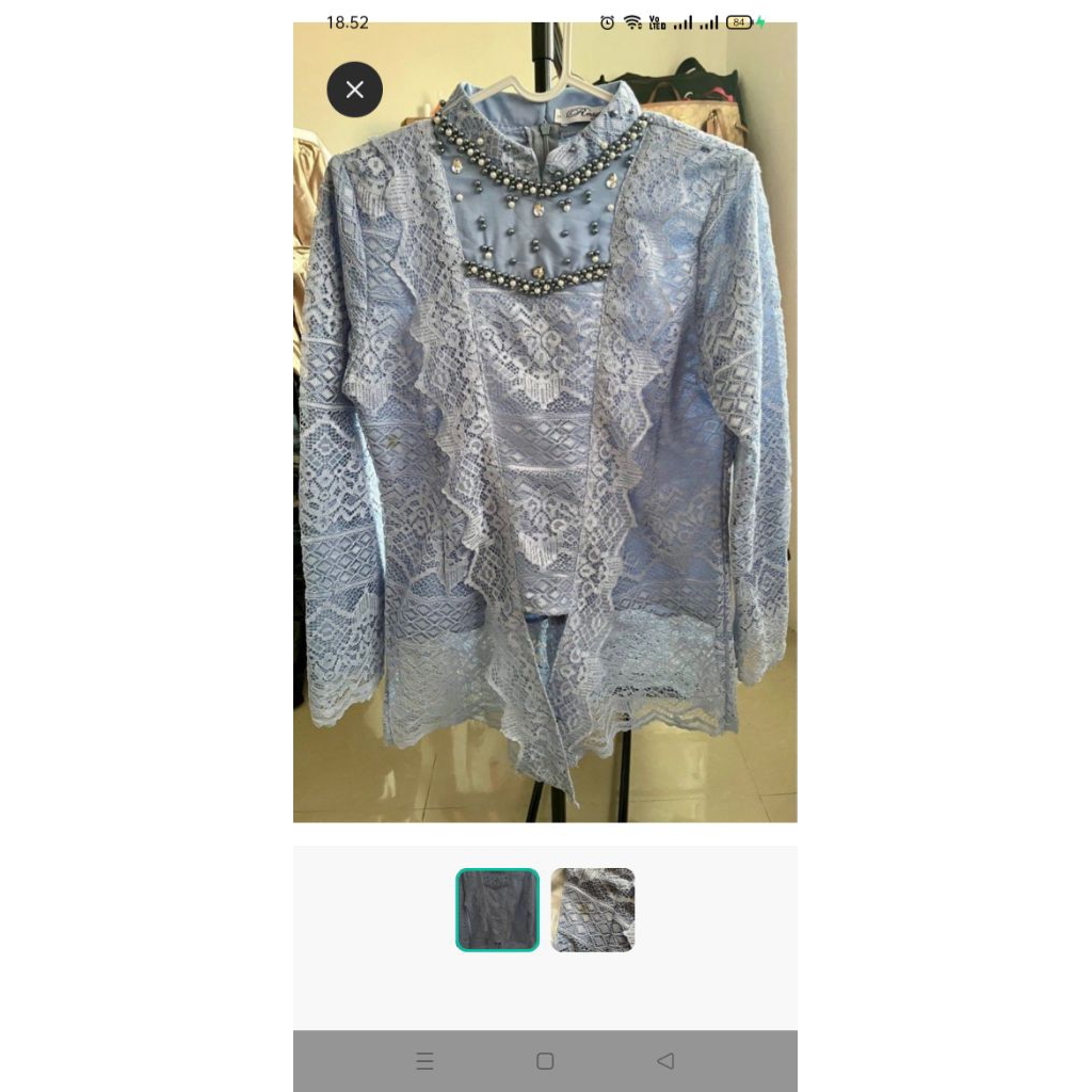 setelan kebaya biru muda