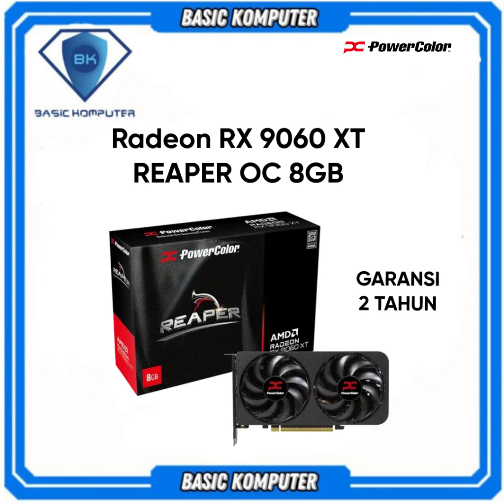 VGA POWERCOLOR RX 9060XT REAPER 8G GDDR6 RX 9060 XT