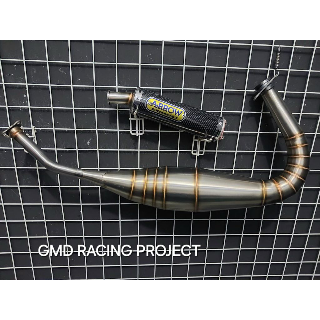 Knalpot RX King Repsol Arrow Carbon Stenlis ( pnp )