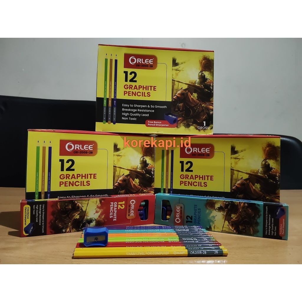 

Pensil 2B Free Rautan (1 box isi 12 pack/144 pcs)