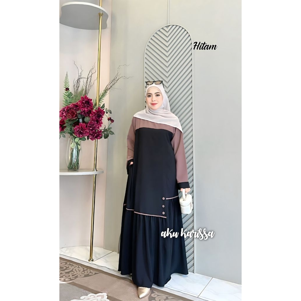 ALMIRA ABAYA FAZILA DRESS TERBARU ORI AKU KARISSA