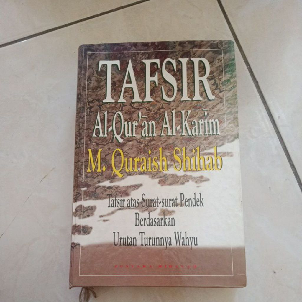 buku tafsir Al-Qur'an al-karim M.Quraish shihab