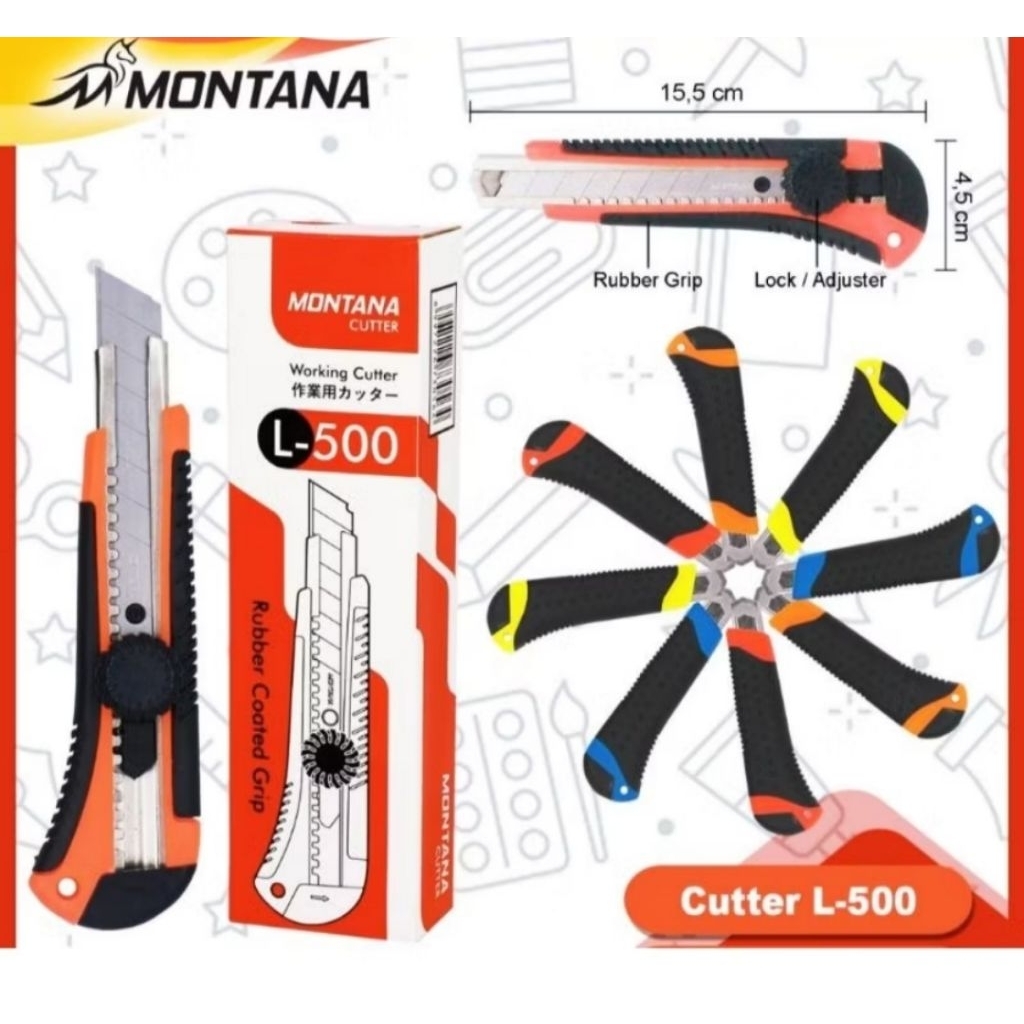 

Pisau cutter montana L500 / pisau cutter /cutter besar / pisau cutter stainles