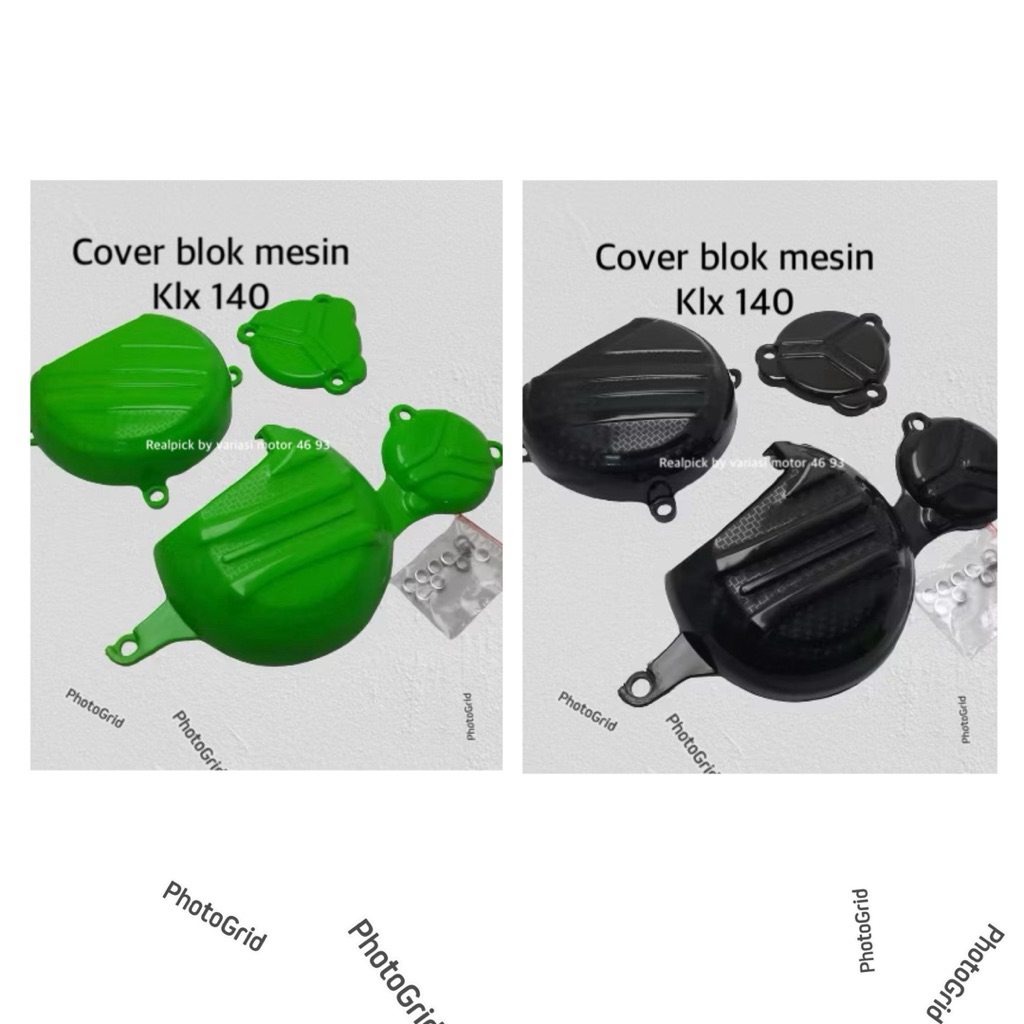 Cover tutup pelindung mesin klx 140 cover blok mesin klx 140 kiri kanan set