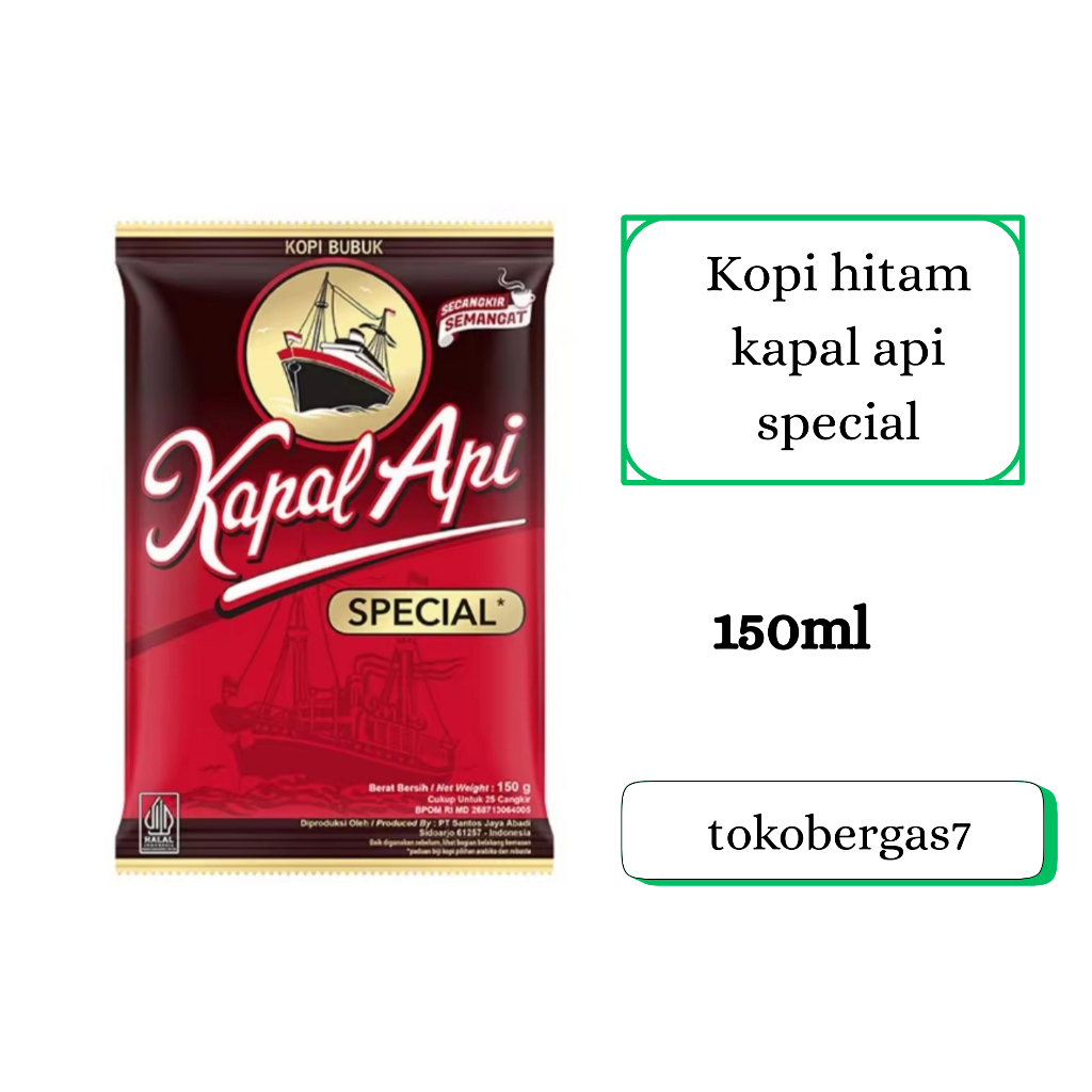 

Kapal api special 150gr kopi hitam bubuk