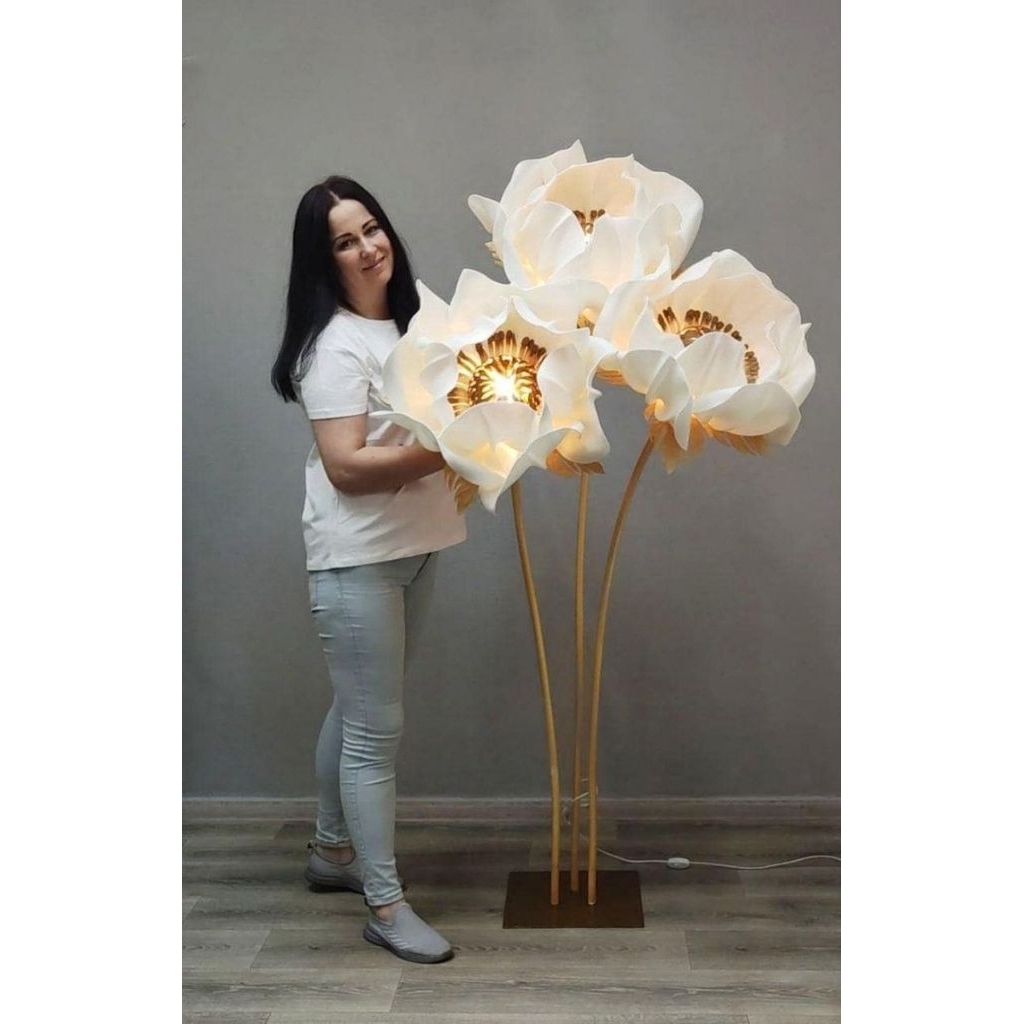 STANDING BUNGA LAMPU DEKORASI