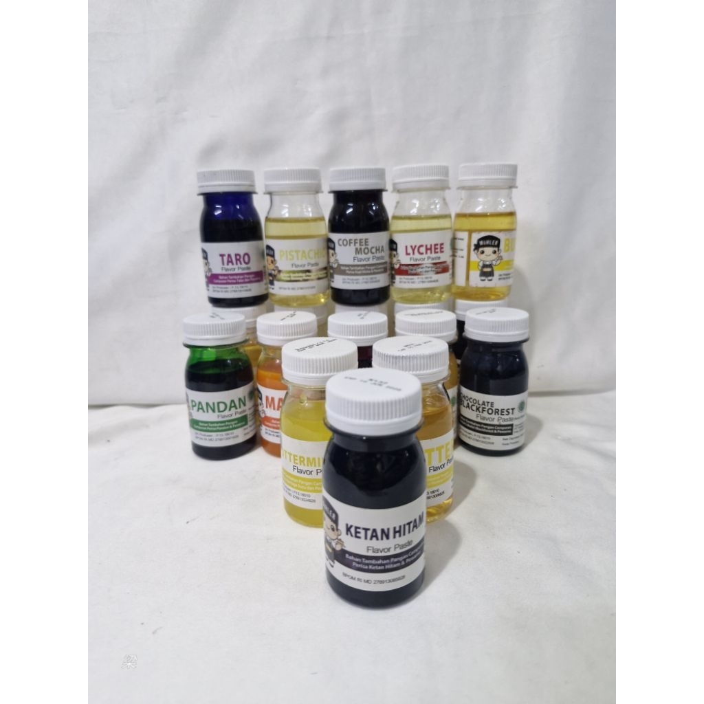 

MOHLER Pasta Perisa 60g HALAL MUI Ketan Hitam Pistachio Vanilla Coklat Red Velvet Butter Cheese