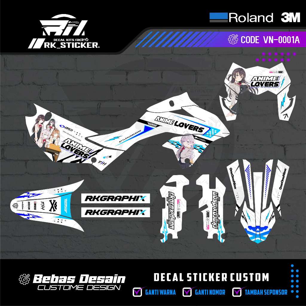 DECAL KLX 150 SE 2023-2024 - DECAL KLX 150 SM 2023-2024FREE USTOME DESIGN