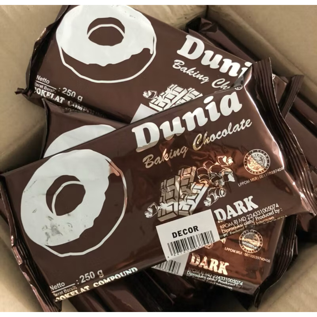 

DUNIA CHOCOLATE COMPOUND REPACK (250gr,500gr,1 KG)