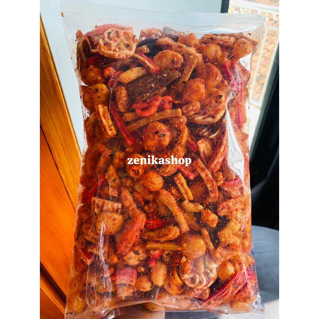 

seblak mix/kerupuk seblak campur 1kg pedas daun jeruk