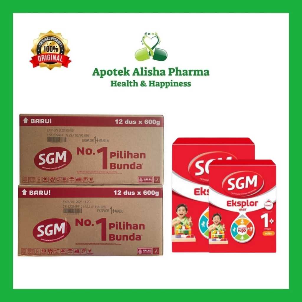 

SGM Eksplor 1+ 600gr 3 Box Rasa Vanila dan Madu