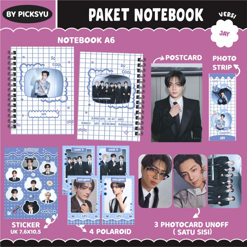 

[PACKING BOX] PAKET RINGNOTE ENHYPEN - MAKE - DESIRE UNLEASH / PAKET NOTEBOOK ENHYPEN II HAMPERS KPOP II FANKIT ENHYPEN