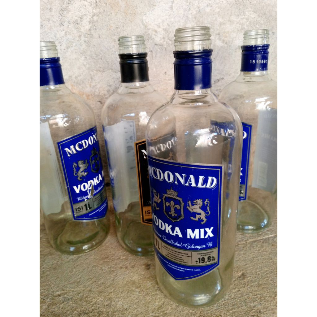 Botol kaca 1LITER tanpa tutup