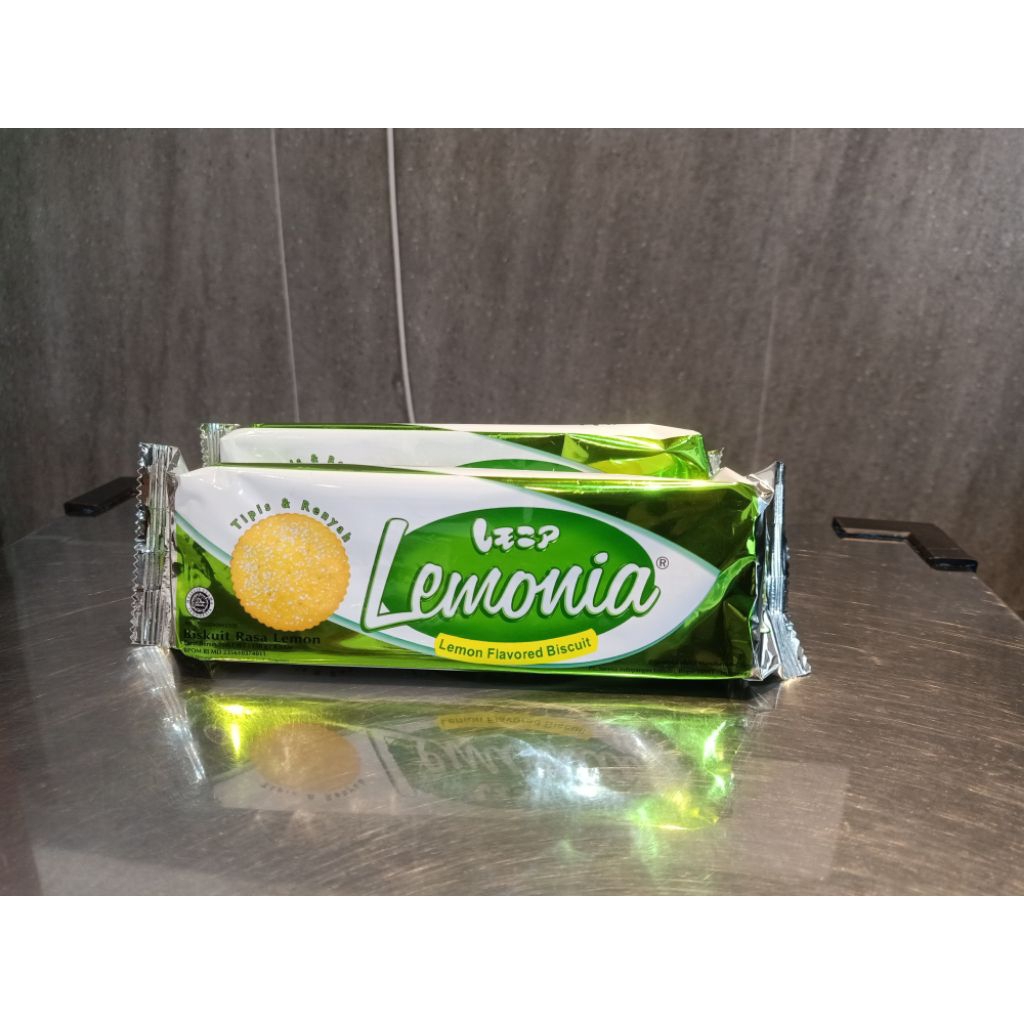 

lemonia biskuit rasa lemon tipis dan renyah