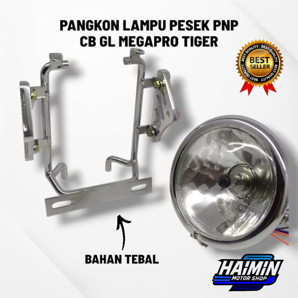 Pangkon lampu pesek tralis  CNC PNP CB GL MAX GL PRO MEGAPRO TIGER