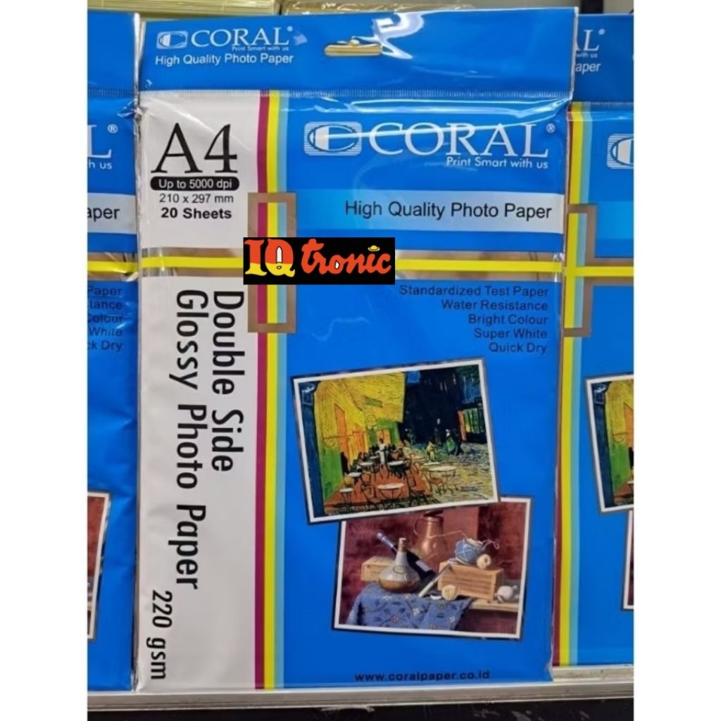 Kertas Coral Glossy Photo Double Side 220gsm
