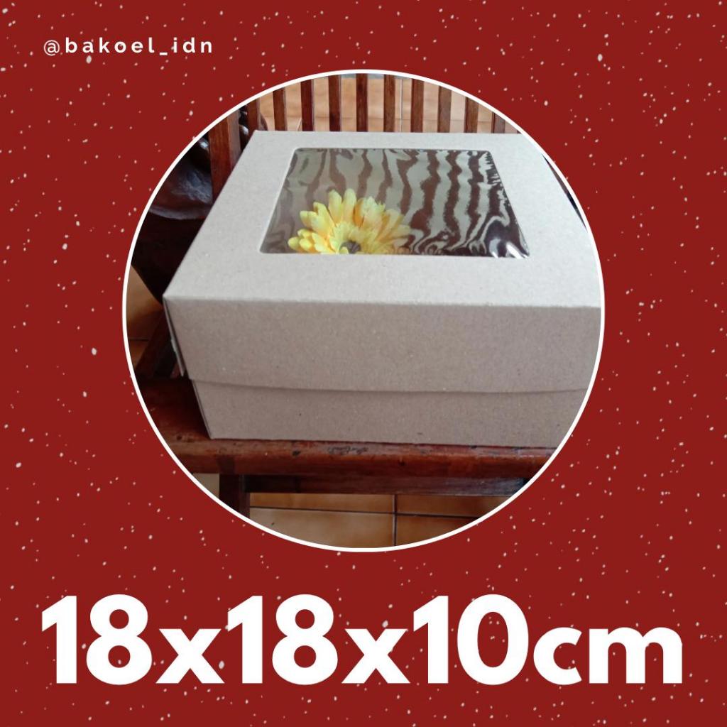Kardus Kotak Box Chiffon Kraft Mika Laminasi Puding Cupcake Muffin Bolu Pie Buah